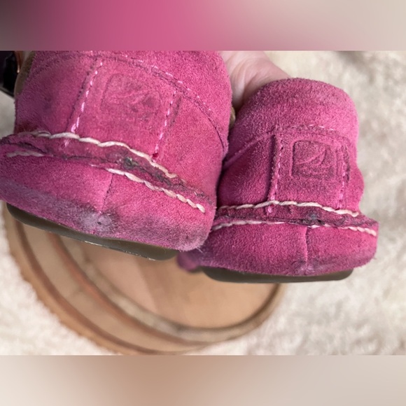 Sperry Top-Sider Women's Pink Suede Leather Moccasins Shoes Slippers Size 8.5 - Picture 10 of 11